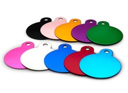 Whole Round Dog ID Tags Personalized Engraving Pet ID Tags Tag Cat Aluminum Customized Name Address Phone Text ID Tag8745739