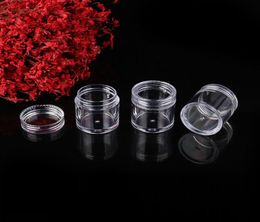 10ml Plastic Cosmetic Sample Container Jar Pot Transparent Small Empty Camping Travel Eyeshadow Face Cream Lip Balm Bottle 0228PAC8116965