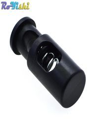 50pcspack Plastic Cord Lock Stopper Cylinder Barrel Toggle Clip For Garment Accessories6520471