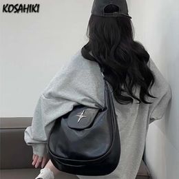Star Highcapacity Simple Casual Tote Bags Women Y2k Aesthetic All Match Shoulder Vintage Fashion Trendy Crossbody Bag 240508