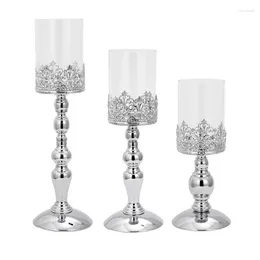 Candle Holders Wedding Holder For Table Centerpieces Pillar Stand Kitchen Dinning Room Vintage Metal Base Candlelights