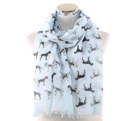 2020 New Dalmatian Print Scarves Shawls Wrap Women Soft Animal Dog Pattern Fringe Scarf Hijab 4 Colour 6249944