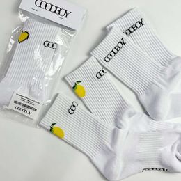 Men's Socks Korean China-chic Brand Goodboy Spring New Love Letter Socks for Men and Women in the Tube Towel Bottom Sports Cotton Stockings 69fk