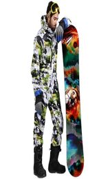 SAENSHING Snowboarding pants winter ski suit men one piece snow jumpsuit snowboard jacket waterproof thick warm mountain skiing7574675