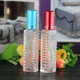 Storage Bottles Wholesale 10ml Clear Portable Travel Filling Perfume Atomizer Empty Glass Spray Bottle Small Makeup Container