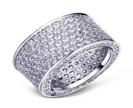 choucong Lovers Pave set 320PCS Diamond 10KT White Gold Filled Engagement Wedding Band Ring Sz 511 Gift6394792