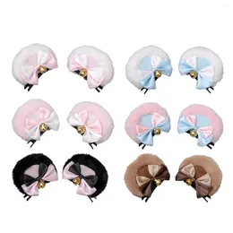 Party Supplies 2 Pieces Bear Ear Hair Clip Cartoon Animal Ears Clips Cute Headpiece