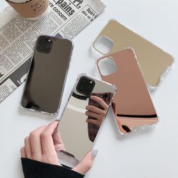 HD Mirror Ins Style Mobile iPhone Case for Apple 15 iPhone13/12 Women XS/XR Four Corner Acrylic 14 Fashion Mobile Phone Case