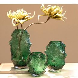 Vases Creative Sea Cucumber Glass Vase Hydroponic Flower Pots Decorative Arrangement Desk Decoration Floral Modern Decor