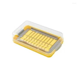 Plates Butter Cutter Slicer Cheese Sealing Keeper Dish Silicone Lid Slicing Box For Easy Cutting And Storage