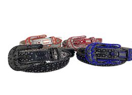 Black for simon Rhintone Men Belts Crafts Crocodile grain Belts for men in pu leather4001133