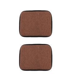 Set of 2 30x40cm Brown Home Chair Cushion Dining Chair Pads Easy To Care5762767