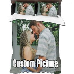 Bedding Sets Personalized Duvet Cover Customized With Your Own Pos And Text Perfect For Family Couple Baby Birthday Friendship Anniversary