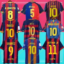 Retro soccer jerseys 92 95 96 97 98 99 100th classic maillot de foot RIVALDO RONALDO GUARDIOLA RONALDINHO 05 06 08 09 10 11 14 15 17 18 19 20 21 22 XAVI MESSIS football shirt