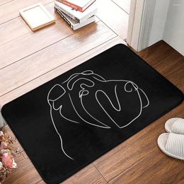 Carpets Sharpei Line Art Dog Doge Non-slip Rug Doormat Bath Mat Hallway Carpet Entrance Door Decorative