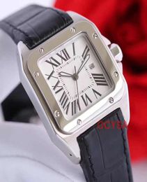 Leather strap Fashion Black Luxury Mens quartz movement lady couple Men Designer diamond Watch Wristwatches Watches man montre de luxe2930557