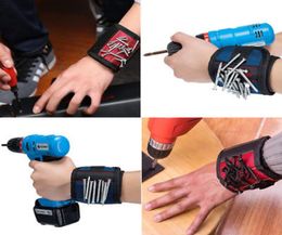 Magnetic Wristband Pocket Tool Belt Pouch Bag Screws Holder Holding Tools Magnetic bracelets Practical strong Chuck wrist Toolkit 3738581