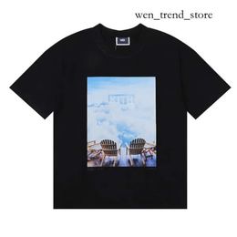 Brand Kith 24Ss Heavyweightt Shirt Rap Hip Hop Ksubi Male Singer Juice Wrld Tokyo Shibuya Retro Street Fashion Brand Short Sleeve Kith T-Shirt 308