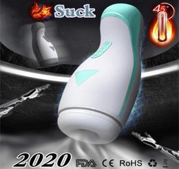 Auto Heating Sucking Male Masturbator Cup Penis Massage Vibrator vagina real pussy Sex Machine Blowjob Oral Sex Toys For Man T20059754553