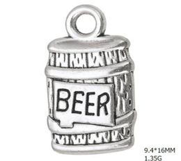 2021 Zinc alloy Bottle of Beer Floating Charms DIY Drink Jewellery Making Accesory6859207