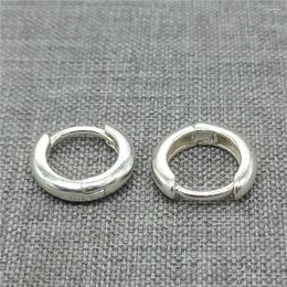 Stud Earrings 2prs 925 Sterling Silver Circle Round Ear Wire Hoop Earring For Jewelry Making 12mm Diameter