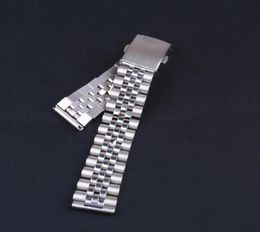 Watch Bands 18mm 20mm Sliver Straight End Stainless Steel Jubilee Style Bracelet For8768512