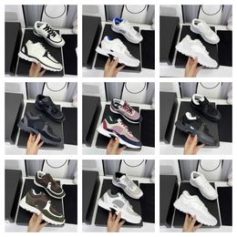 Designer Casual Shoes Channel Patent Lace-up Luxury Brand Mens Women High Quality Classic Fashion Scarpe Chaussure Trainers Shoe Sneakers Outdoor Shark Size 35-45