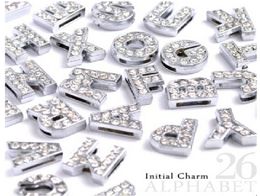 Instock Clearance 260PcsLot DIY Slide Letters With Rhinestone Charms For 10mm Pet Dog Collars 8396153