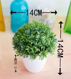 Decorative Flowers Wreaths 1pc Artificial Plants Bonsai Small Tree Pot Fake Potted Ornaments For Home Decoration El Garden Decor2429848