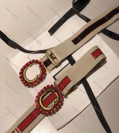 animal buckle fashion belts classic Elastic weing belt for women Colour bar pattern female dress girdle designer womens strap wai9387425