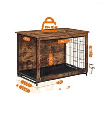 Cat Carriers Custom Modern Indoor Dog Furniture House Handmade Small Animal Cabinet Houses Pet Cages