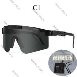 Designer Sunglasses 2024 Original Pit Vipers Sports Sunglassessport Google Tr90 Polarised Sunglasses for Men Women Outdoor Windproof 100% UV Mirrored 395