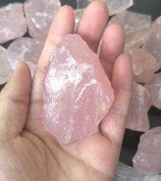 500g Natural Raw Pink Rose Quartz Crystal Rough Stone Specimen Healing crystal love natural stones and minerals fish tank stone7448343