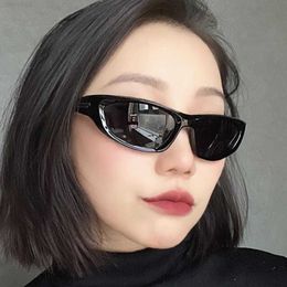 Fashionable internet celebrity same cat eye sunglasses female rubber foot pads streamlined sunglasses outdoor cycling and outing glasses