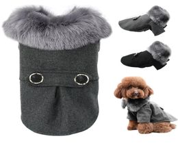 Dog Clothing for Small Medium Dogs Pet Pug Chihuahua Clothes Winter Roupas Pet Puppy Yorkie Dog Coat Jacket with Fur S2XL8847334
