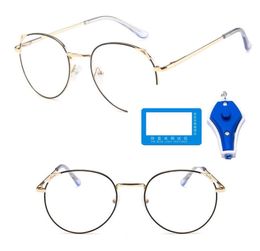 1 USD Large Quantity Anti blue light Eye Glasses Metal Optical Frames Cat Ear Round Shape6726705