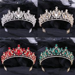Hair Clips Baroque Luxury Crystal Wedding Bridal Tiaras And Crowns Headband For Women Bride Accessories Jewellery Crown