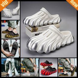Painted Five Claw Golden Dragon EVA Hole Shoes with a Feet Feeling Thick Sole Sandals, Summer Beach Men's Shoes, Toe Wrap Breathable Slippers 2024 COOL