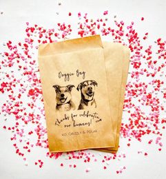 Party Supplies 25 PCS Custom Pet Favor Bag| Wedding Guest Favors Bulk | 2 Pets Bag