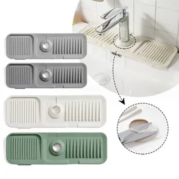 Bath Mats Silicone Faucet Splash Proof Mat Bathroom And Kitchen Matsplash Drainage Waterproof Thickened Off Fitting 2024