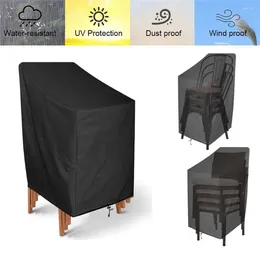 Chair Covers Stacked Dust Cover Outdoor Garden Patio Furniture Protector Waterproof Dustproof Chaircover Rain Sofa