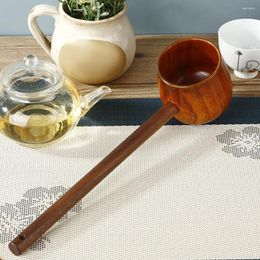 Dinnerware Sets Wooden Water Spoon Dipper Garden Ladle Scoop Bottle Filler Long Handle Soup Kitchen