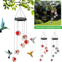 Other Bird Supplies Wind Chimes Hummingbird Feeders Charming Chime Feeder Outdoor Hanging Humming Creative