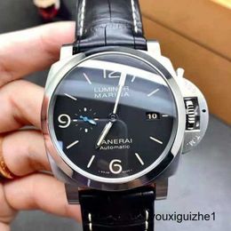 Exclusive Wrist Watch Panerai Mens Chronograph Watch LUMINOR Series Automatic Mechanical Precision Steel Watch PAM01312