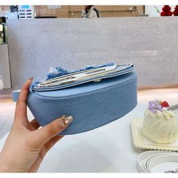 2024 Designer bag luxurious handbag shoulder bag womens fashionable underarm bag high-quality denim design classic and beautiful Christmas gift