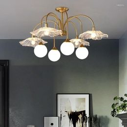 Chandeliers Nordic LED Chandelier Designer For Bedroom Dining Room Milk White Glass Ball Ceiling Pendant Lamp Hanging Lighting Home 2024