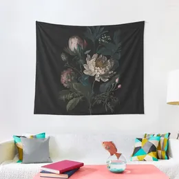 Tapestries Dark Academia Peony Botanical Tapestry Bedroom Decoration Room Ornaments Decorator Things To Decorate The