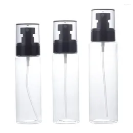 Storage Bottles 100ml/120ml/150ml Plastic Spray Bottle Essential Oil Liquid Pet Empty Transparent Flat Refill