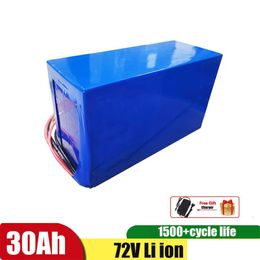 Batteries 72V 30Ah Lithium Ion Battery Diy 84V 3000W Electric Bike Batteria For Scooters With 5A Charger Drop Delivery Electronics Dhkhi