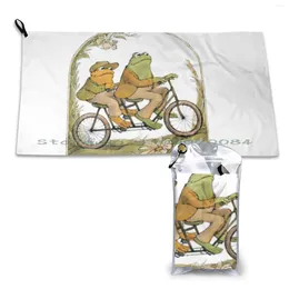 Towel Frog And Toad Quick Dry Gym Sports Bath Portable Anchor Sea Boat Ship Soft Sweat-Absorbent Fast Drying Pocket Comfortable